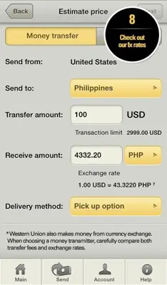 Western Union android App screenshot 0