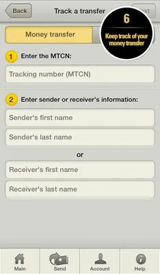 Western Union android App screenshot 2