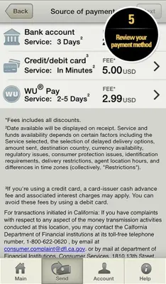 Western Union android App screenshot 3