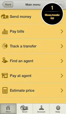 Western Union android App screenshot 7